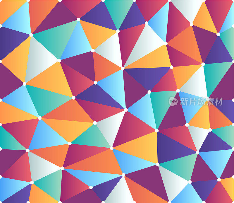 Colorful Minimal Mosaic Vector Background Design